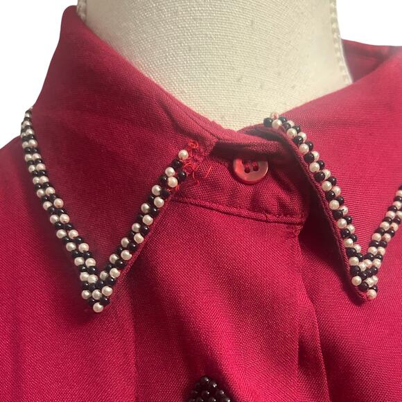 Vintage Beaded Blouse by Gordon & James - Picture 7 of 7